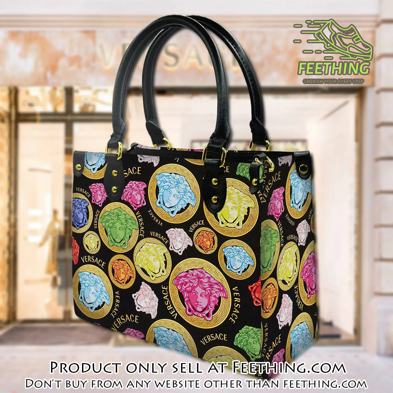 Versace women luxury leather handbag 3d lhb1040 ft5334686